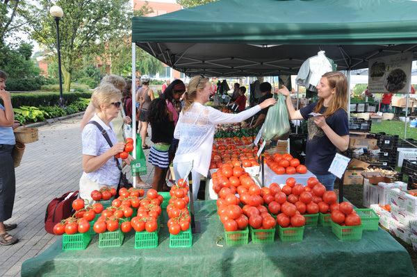 Vendors at the East York Farmers' Market  Aug 27