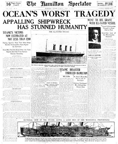 April 14, 1912 - Titanic